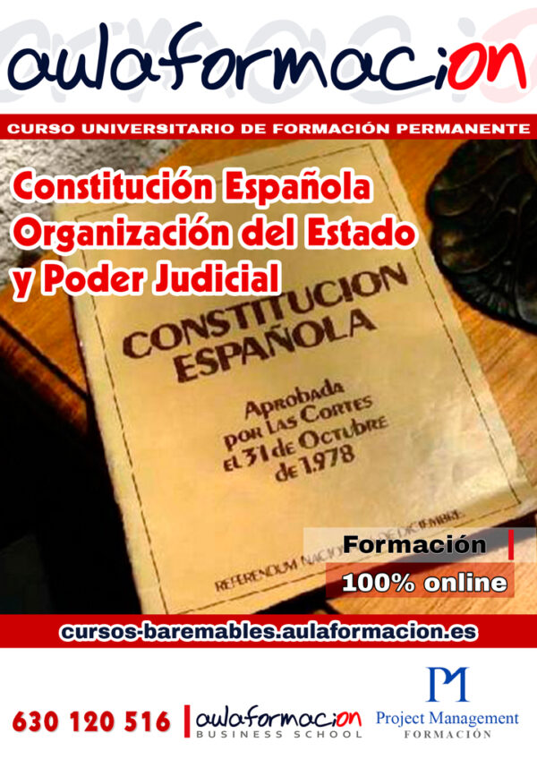 constitucion-espanola-organizacion-del-estado-poder-judicial- cursos homologados para oposiciones