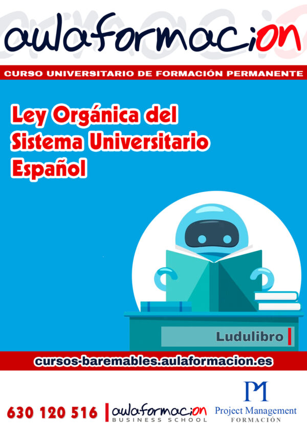 curso-universitario-ley-organica-sistema-universitario-español-ludulibro