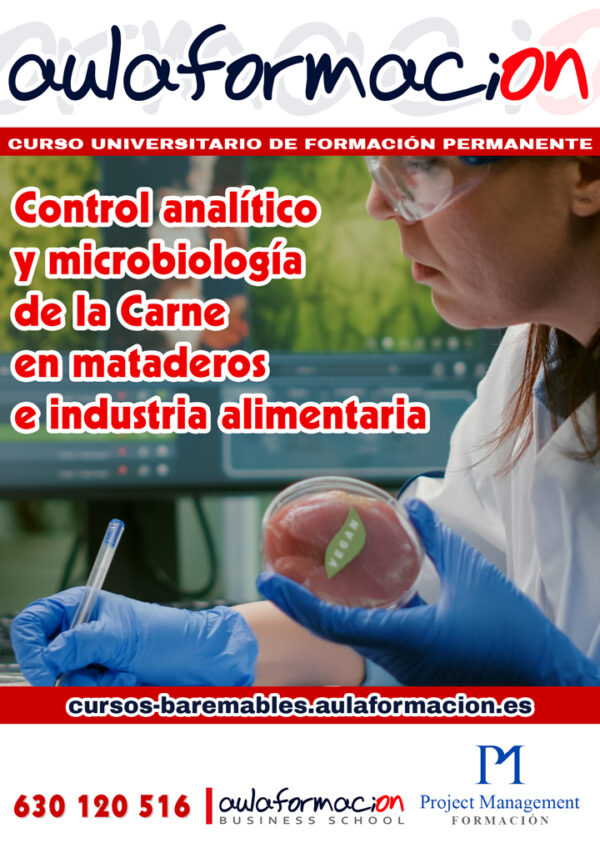 curso control analitico y microbiologia carne en mataderos e industria alimentaria