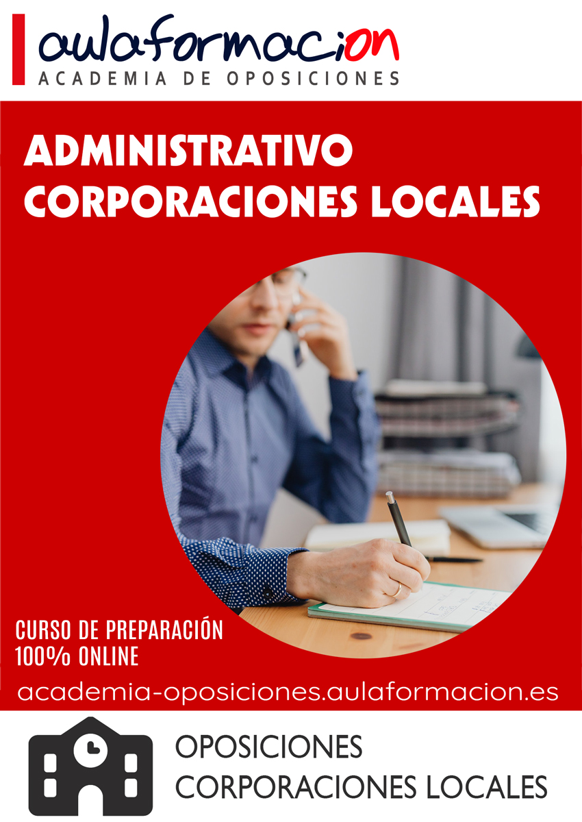 Cursos oposiciones administrativo corporaciones locales