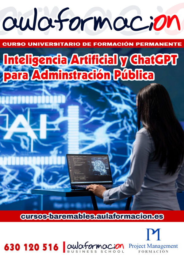 Inteligencia Artificial y ChatGPT para Administración Pública - AULAFORMACION