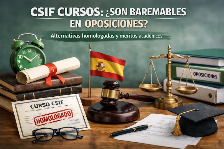 ¿Los cursos de CSIF son baremables en oposiciones?