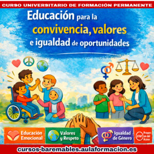 Curso homologado en Educación emocional y para la igualdad