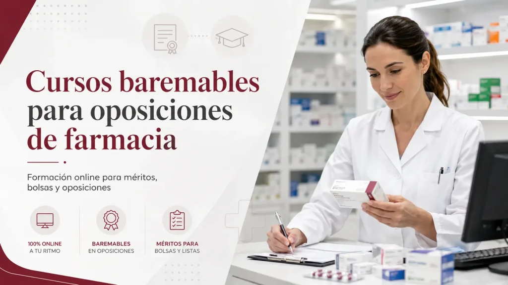 Cursos baremables para oposiciones de farmacia