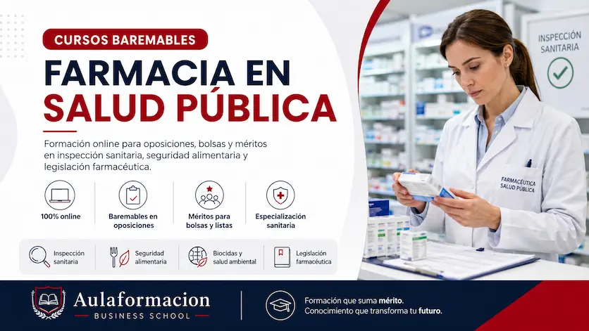 Cursos baremables farmacia salud pública