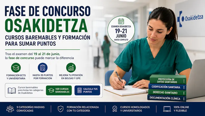 Cursos baremables Osakidetza fase concurso