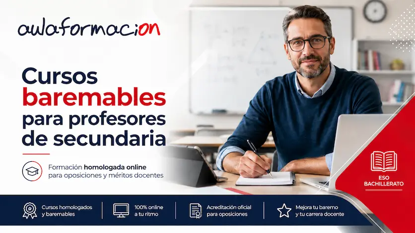 Cursos baremables para profesores de secundaria