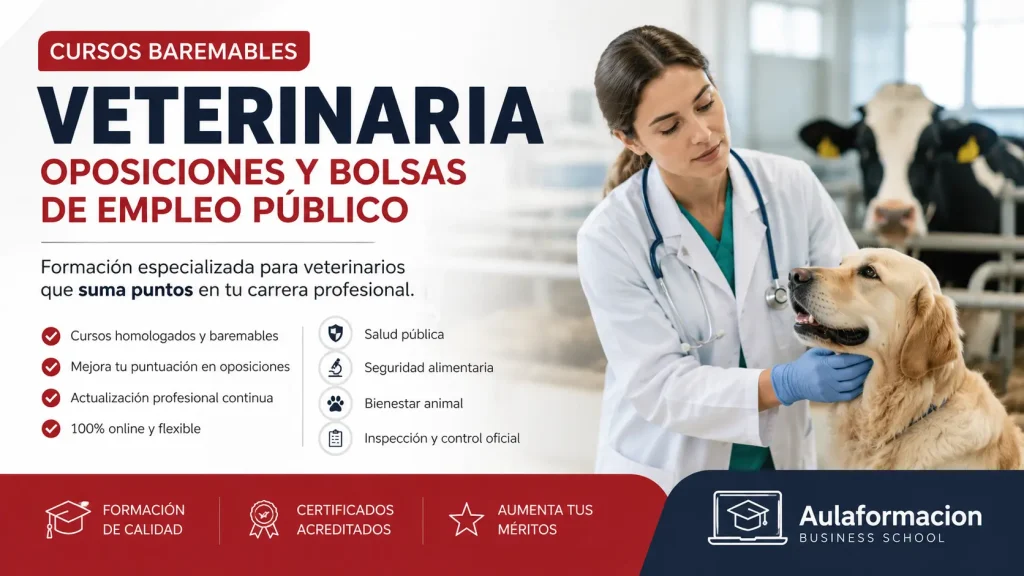 Cursos baremables para oposiciones de veterinaria