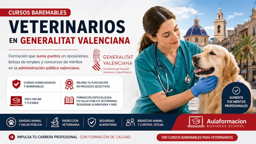 Cursos baremables veterinarios Generalitat Valenciana