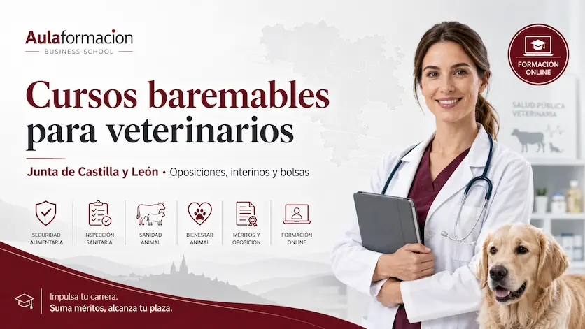 Cursos baremables veterinarios Junta de Castilla y León