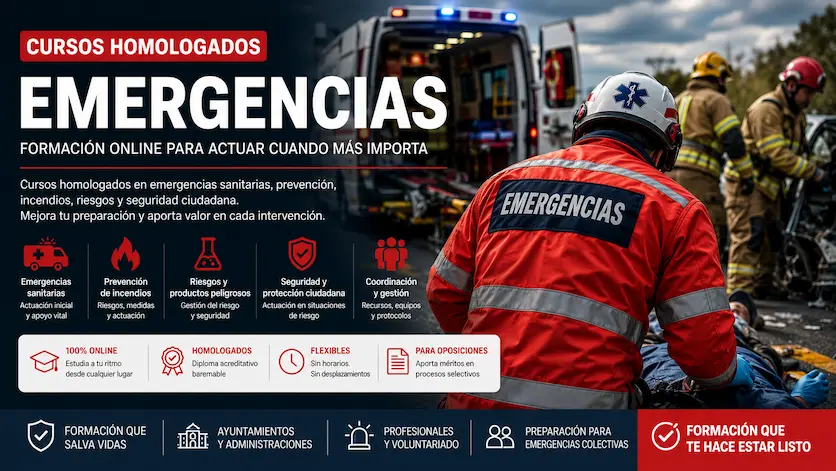 Cursos homologados de emergencias y protección civil