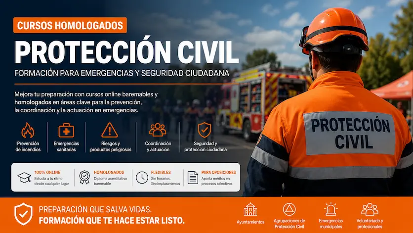 Cursos homologados para protección civil