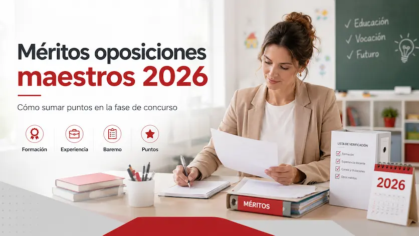 Méritos oposiciones maestros 2026: cómo sumar puntos