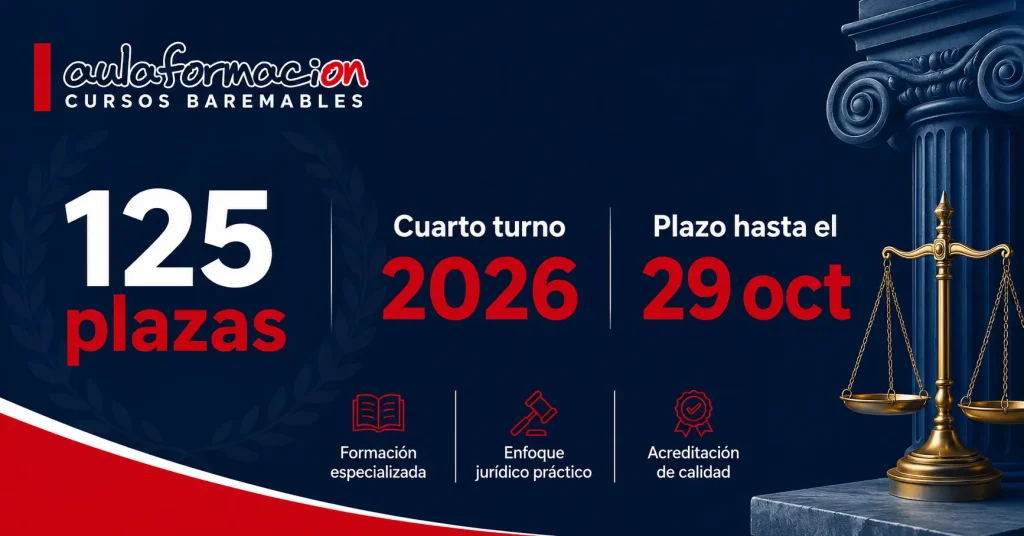 Convocatoria cuarto turno 2026: 125 plazas, plazos y méritos baremables