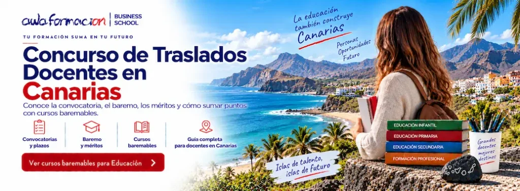 Concurso de Traslados Docentes Canarias: baremo y cursos