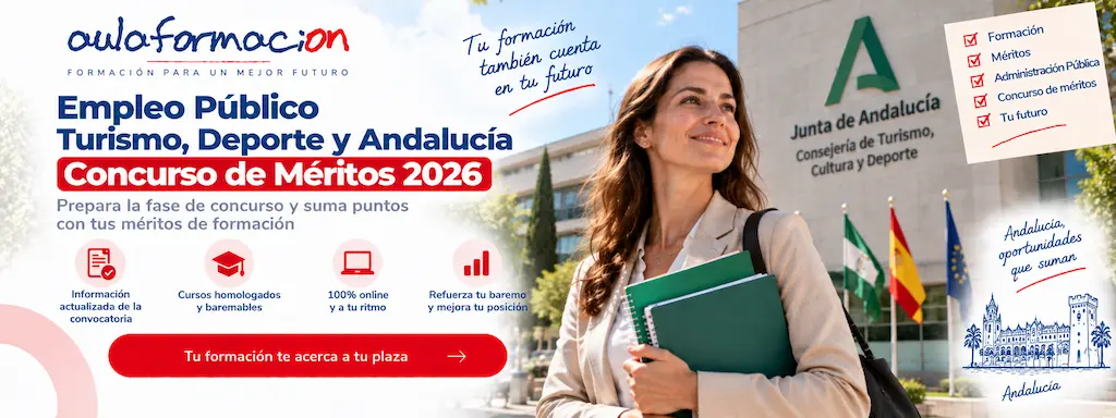 Turismo y Deporte de Andalucía 2026: 4 plazas y baremo