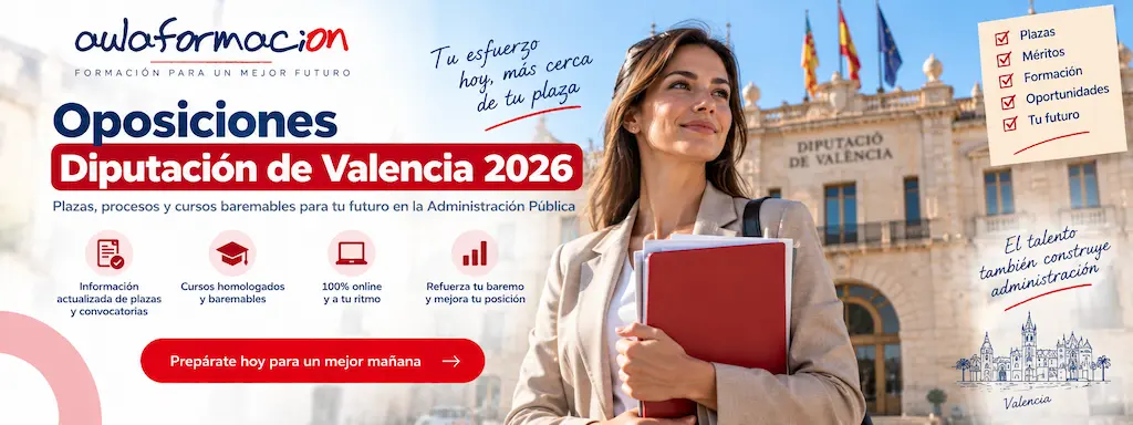 CURSOS BAREMABLES TAG DIPUTACIÓN DE VALENCIA 2026: CÓMO SUMAR PUNTOS EN LA FASE DE CONCURSO