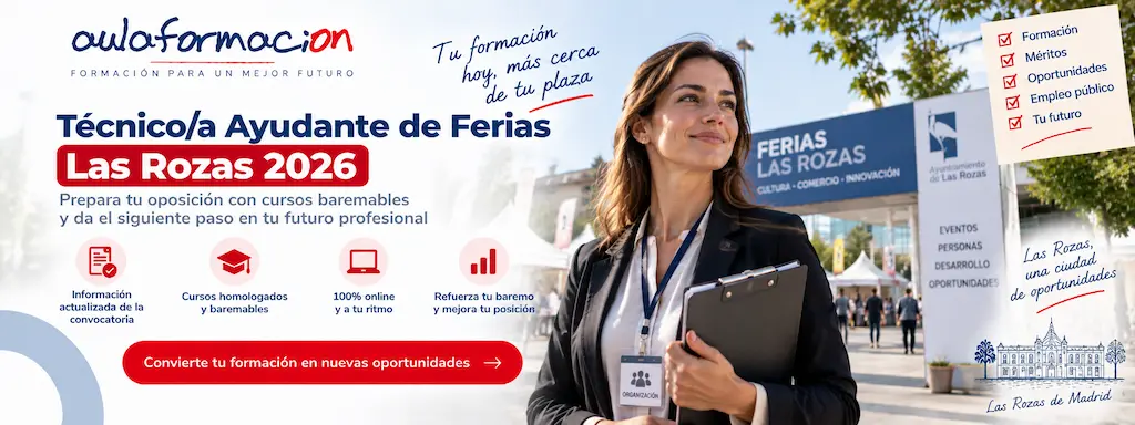 Técnico Ayudante de Ferias Las Rozas 2026: baremo de méritos