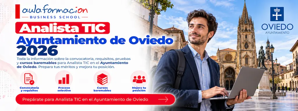 Analista TIC del Ayuntamiento de Oviedo: cursos baremables