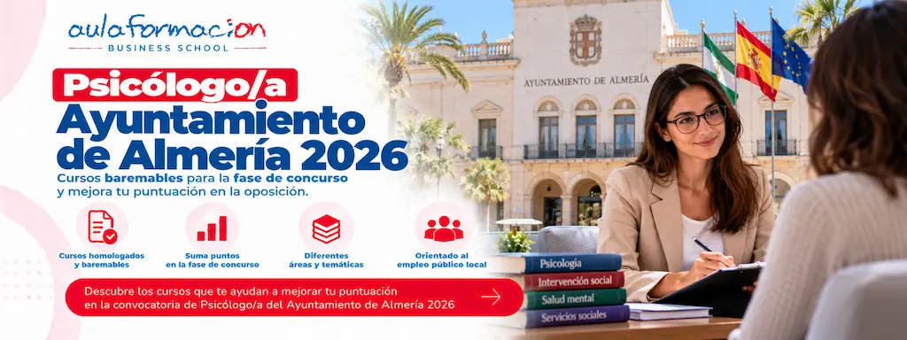 Oposiciones de psicólogo en Almería 2026: 5 plazas y cursos