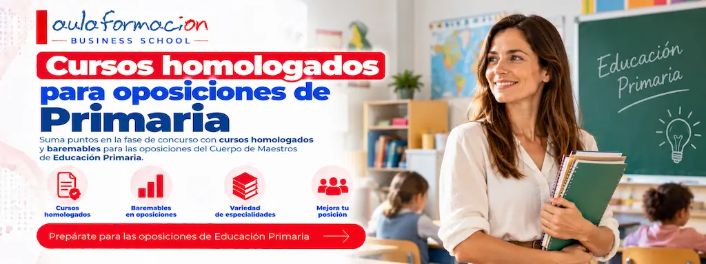 Cursos homologados oposiciones primaria: cuánto puntúan