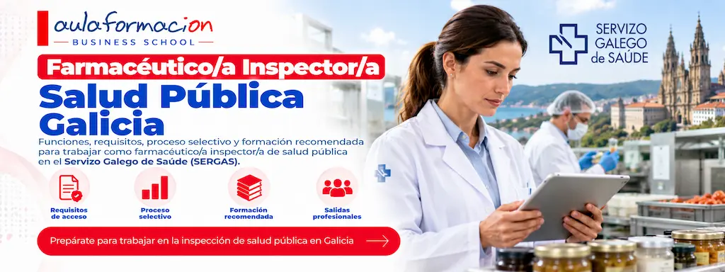 Farmacéutico inspector de salud pública en Galicia: cuánto puntúa la formación