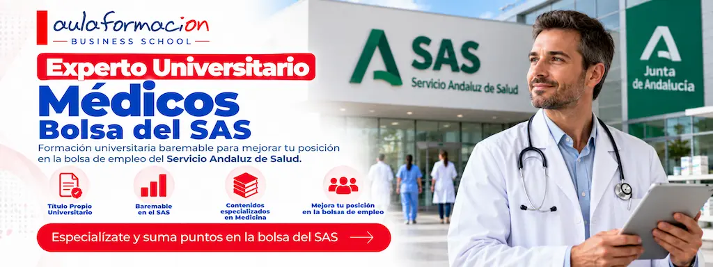 Médicos en la bolsa SAS: cuánto puntúan un experto universitario y la formación