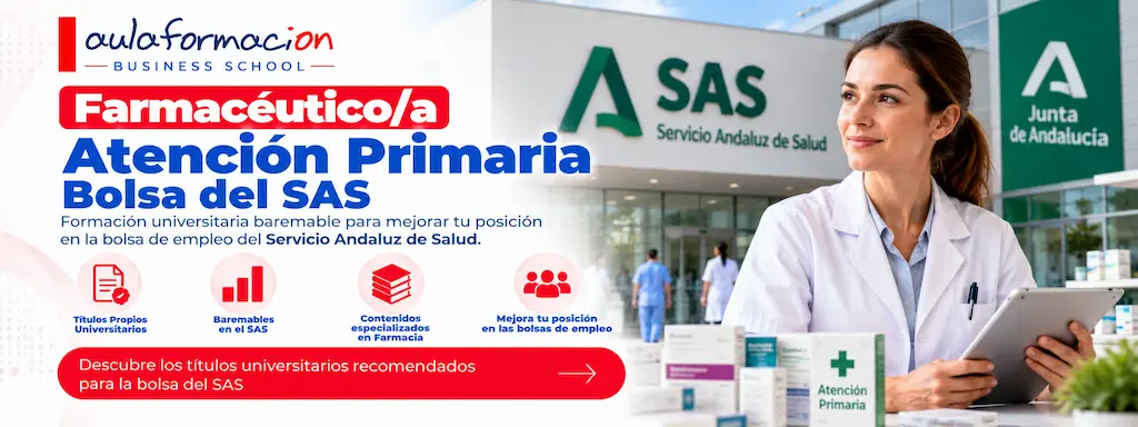 Farmacéutico de Atención Primaria SAS: baremo de formación
