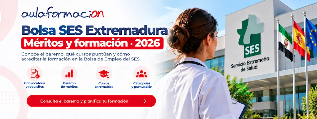 Bolsa del SES Extremadura 2026: méritos y formación