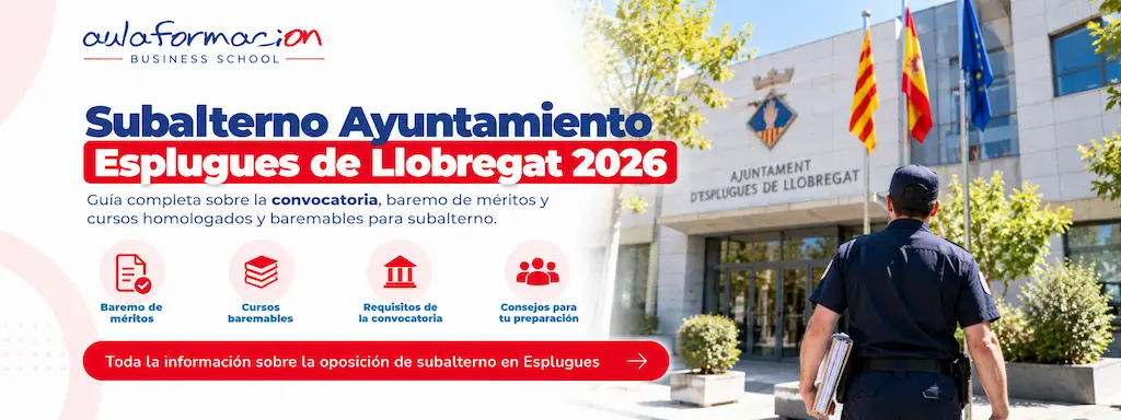 Oposiciones subalterno Esplugues 2026