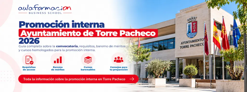 Promoción interna Torre-Pacheco 2026: cursos hasta 15 puntos