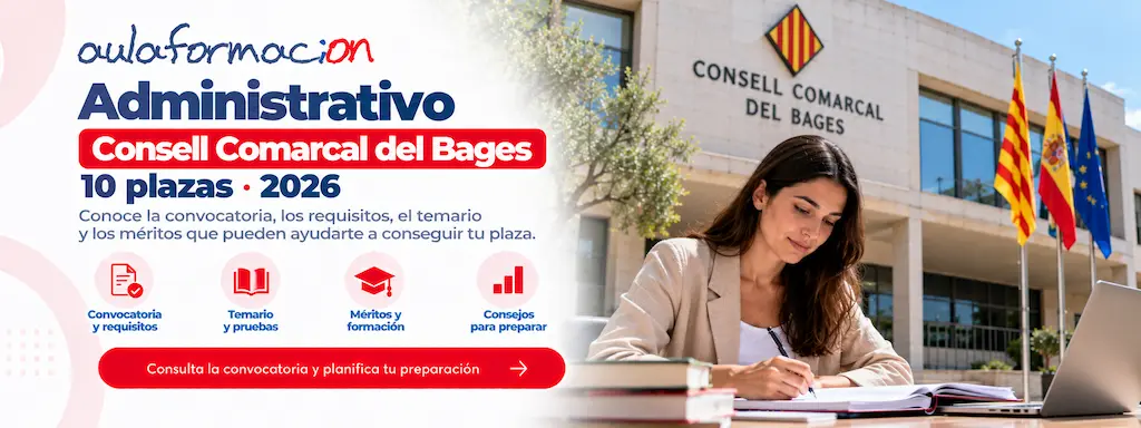 Oposiciones administrativo Consell Comarcal Bages: cursos