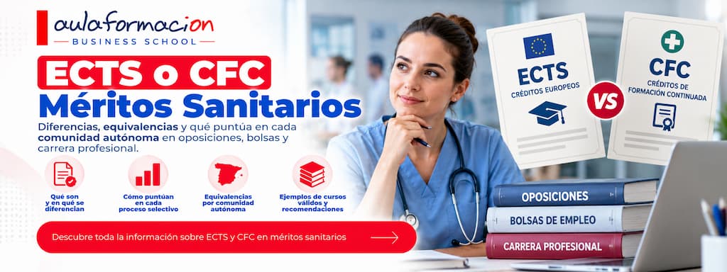 ECTS y CFC: diferencias al presentar méritos sanitarios