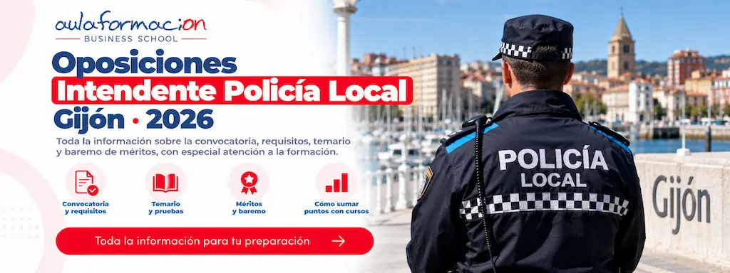 Intendente Policía Local Gijón 2026