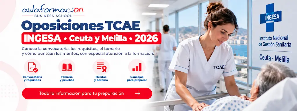 Oposiciones TCAE INGESA 2026: 41 plazas y su baremo
