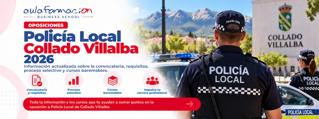 Policía local Collado Villalba 2026: 5 plazas y cursos