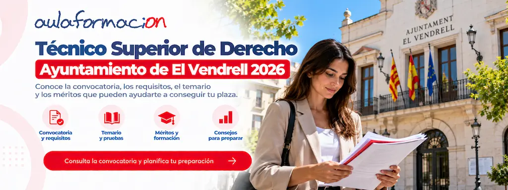 oposiciones técnico superior derecho vendrell