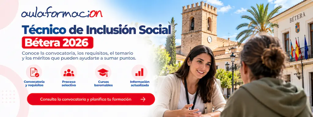 Inclusión social de Bétera 2026: cursos de hasta 1,50