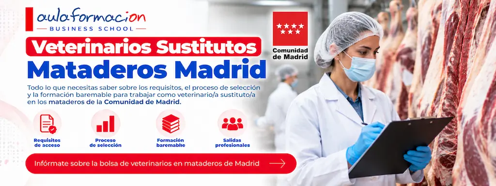 Veterinarios sustitutos de mataderos en la Comunidad de Madrid: cómo puntúa la formación