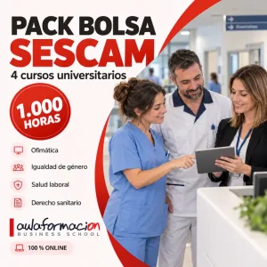 pack bolsa SESCAM 1000 horas
